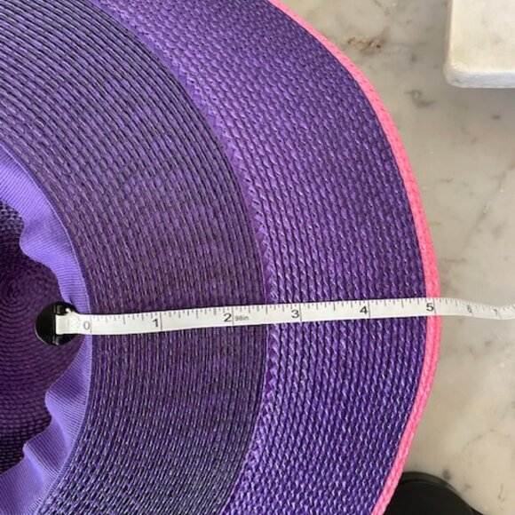 HARVE BENARD Wide Brim Sun Vintage Hat Purple Pink main image 11